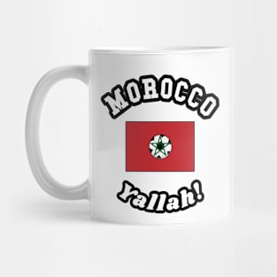 ⚽ Morocco Football, علم المغرب Moroccan Flag, Team Spirit Mug